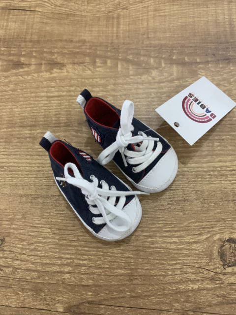 Tênis azul marinho com branco - cavalinho bordado (Polo) - comprar online