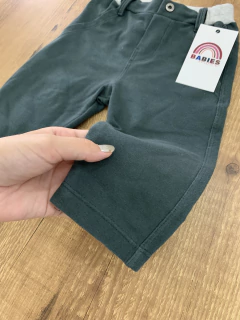 Calça moletom verde militar com cinza (Paraíso) - Babies Move Brecho
