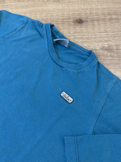 Blusa manga longa azul (Milon) - Babies Move Brecho
