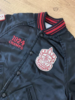 Jaqueta de seda e moletom preto com cinza ´1924 champs´ (Polo Ralph Lauren)