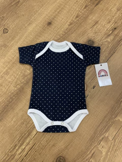Body poazinho azul e branco (Batistela) - comprar online