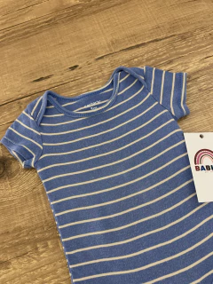 Body listrado azul com bege (Carter's) na internet