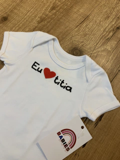 Body branco " Eu amo titia" (Bibe) - comprar online