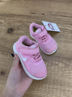 Tenis canelado rosa - velcro + cadarço (Nike) na internet