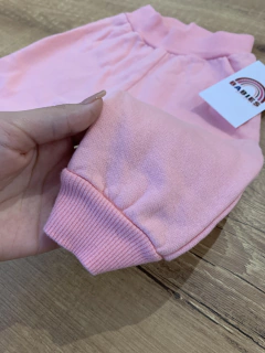 Calça de moletom rosa (Randa mundo) - Babies Move Brecho