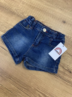 Short jeans azul com apl. de borboletinhas (Eagle Rose) - comprar online