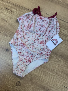 Maiô de banho floral rosa e marsala (Lilica Ripilica) - comprar online