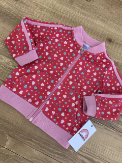 Blusa moletom rosa com corações (Peppa) na internet