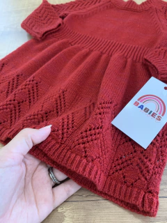 Vestido de tricot manga longa com glitter (Cat & Jack) - loja online