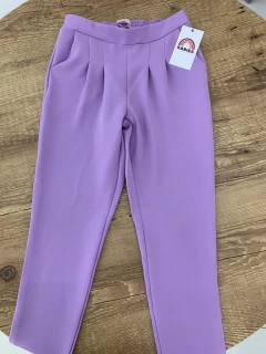 Calça alfaiataria lilás basica (Chantela) - comprar online