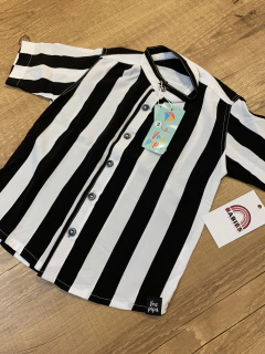 Camisa listrada preto e branco (Voa pipa) - comprar online