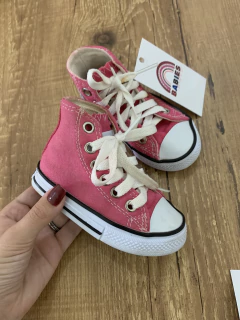 Tênis rosa com cadarço branco (Top Star) - comprar online