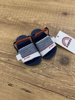 Chinelo de velcro com 'textura' azul e vermelho (Rider) - comprar online