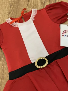 Body vestido temático - mamãe noel - loja online