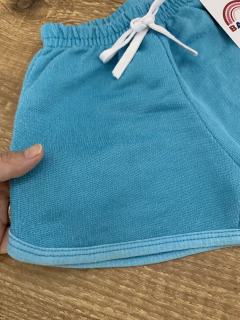 Short moletom azul (Pimentinha Kids) - loja online