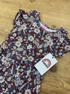 Vestido marsala floral (Dila) na internet