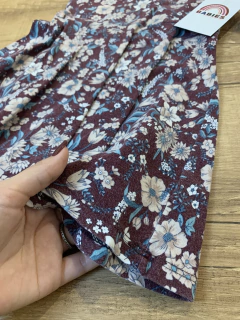 Vestido marsala floral (Dila) - loja online