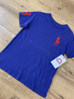 Camiseta azul com cavalo bordado vermelho (Polo Ralpf Lauren) - comprar online