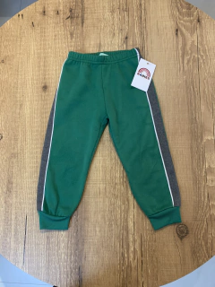 Calça verde e cinza moletom (Avenida Baby)