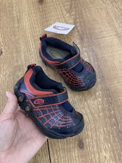 Tenis azul e vermelho Homen Aranha - led e velcro (Bibi) - loja online