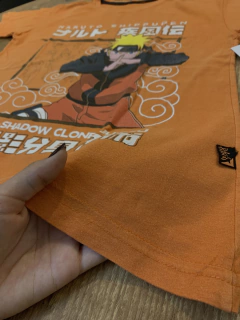 Camiseta laranja ´naruto shippuden´ (Naruto) - Babies Move Brecho