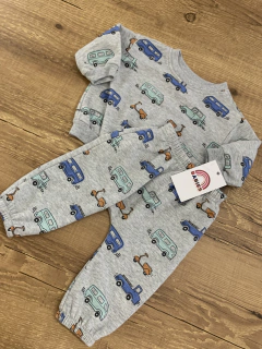 Conjunto moletom cinza - carrinhos (Garanimals) - comprar online