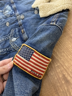 Jaqueta jeans peluciada bege (Polo Ralph Lauren) - loja online