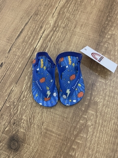 Sandalia de dedo emborrachado azul (Ipanema) - Babies Move Brecho