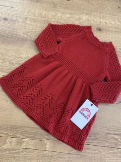 Vestido de tricot manga longa com glitter (Cat & Jack) - comprar online