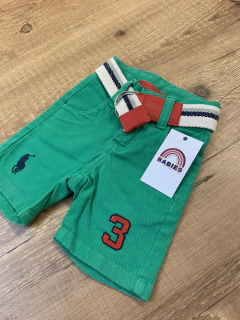 Short jeans verde inspiração Ralph Lauren - comprar online