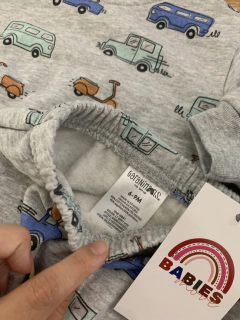 Imagem do Conjunto moletom cinza - carrinhos (Garanimals)