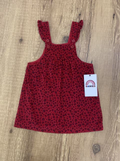 Salopete canelada vermelho - oncinha (Carter's) - comprar online