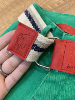 Short jeans verde inspiração Ralph Lauren - Babies Move Brecho