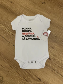 Body branco "Minha roupa reserva" (Reserva Mini) - comprar online