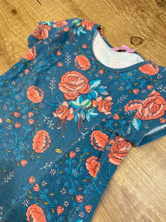 Vestido verde floral rosa (Dila) na internet