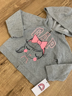 Blusa moletom com capuz cinza menininha (babyGap) - comprar online