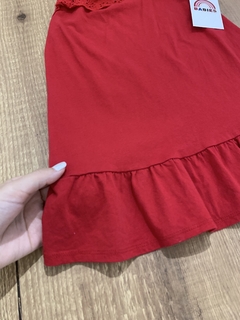 Imagem do Vestido de alcinha com saia tenista e lez na gola vermelho (Oshkosh)