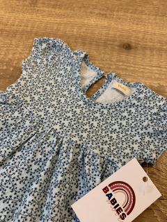 Body vestido estampado floral azul (Nick) - comprar online