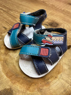Sandalinha azul claro e escuro | barquinho (Be&bi) - comprar online