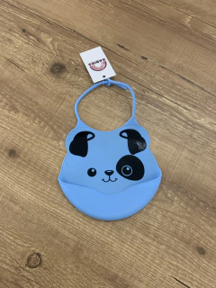 Babador de plástico azul com preto - comprar online