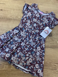 Vestido marsala floral (Dila) - comprar online