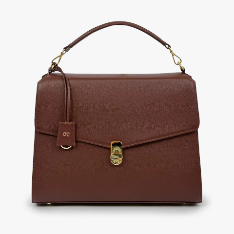 Bolsa Conquête 40 - Nutella/Dourado - comprar online