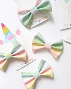 Imagem do Laço Glitter - Marshmallow - Posh