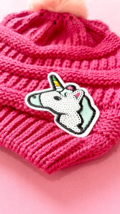 Touca de Inverno - Pink/Unicórnio - comprar online