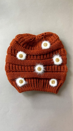 Touca de Inverno - Caramelo/Detalhes - loja online