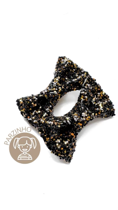 Parzinho Glitter - Preto (6 anos da Mug)