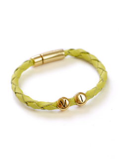 Pulseira de Couro Trançado Mug - Lima - comprar online