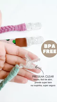 Kit Clip/Prendedor de Chupeta - Londres - Mug Kids