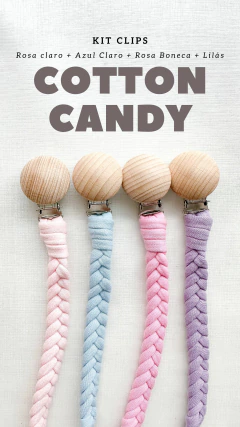 Kit Clip/Prendedor de Chupeta - Cotton Candy - comprar online