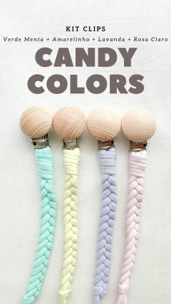 Kit Clip/Prendedor de Chupeta - Candy Colors - comprar online